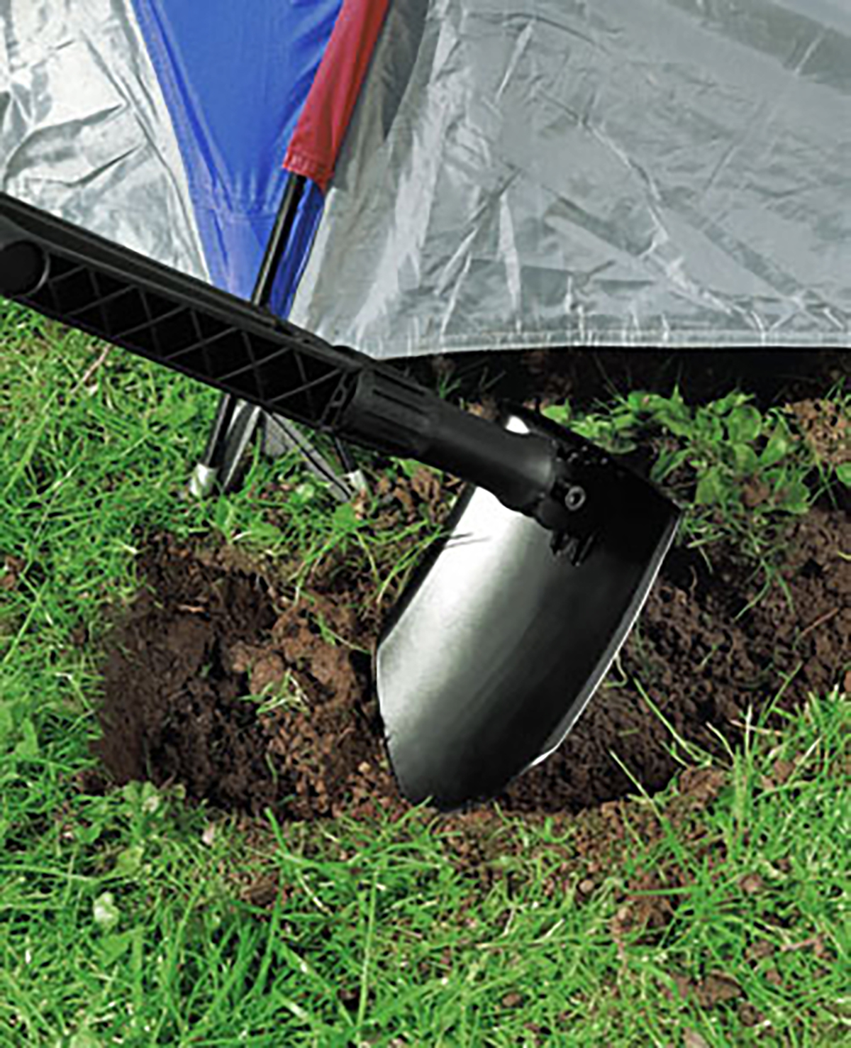 Fiskars Klappspaten mit Tasche Schwarz